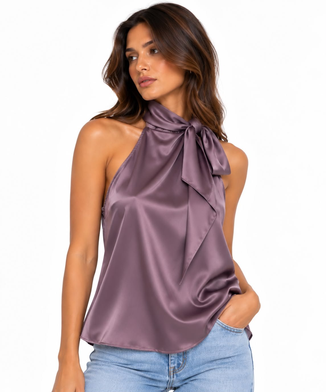 Silky Purple Top